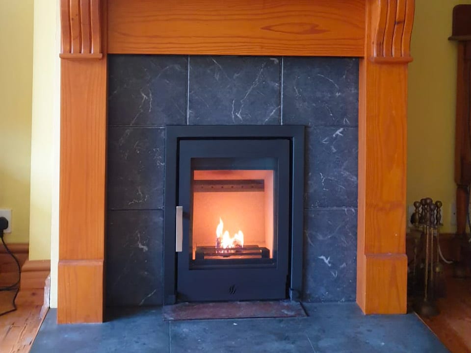 Replace open fireplace with Stove Installation
