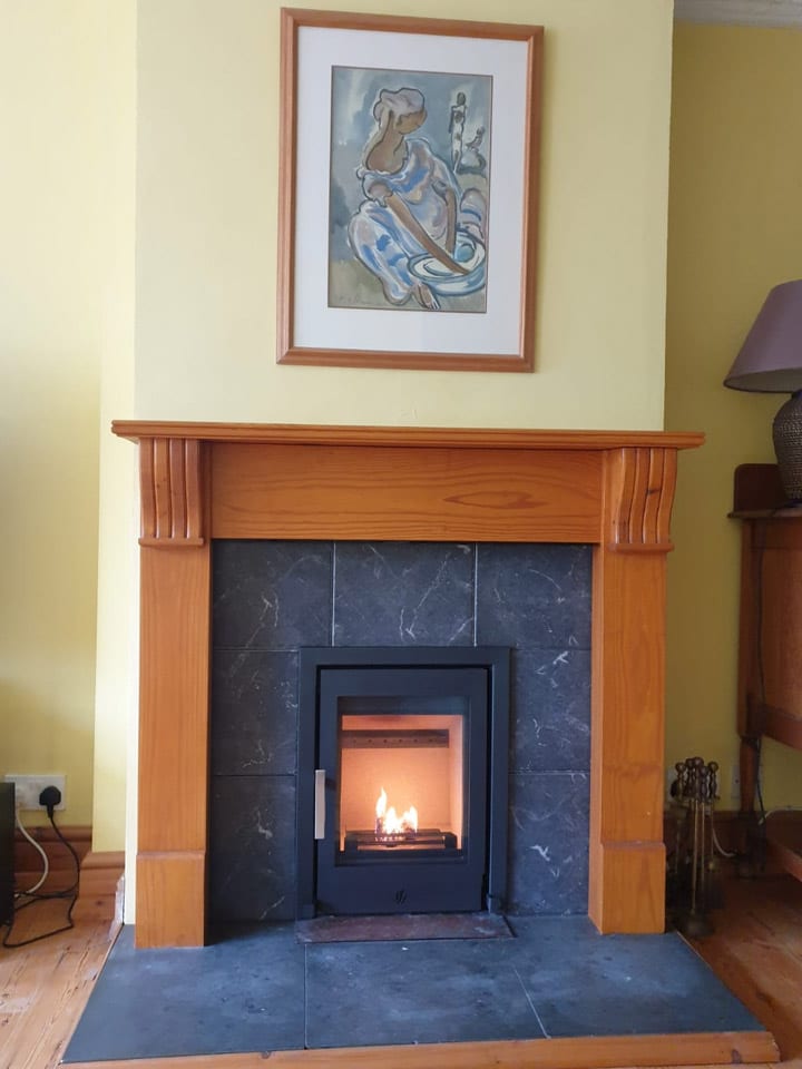 Replace open fireplace with Stove Installation